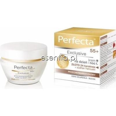 Perfecta Exclusive Gold Przeciwzmarszczkowy krem na dzień i noc 55+ 50 ml