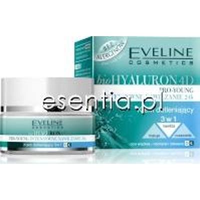 Eveline bioHyaluron 4D Krem dotleniający 3w1 Intensywne nawilżanie 24h 50 ml