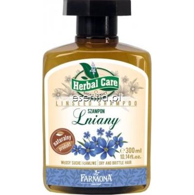 Farmona Herbal Care Szampon Lniany - Witalność i Blask 300 ml