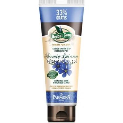 Farmona Herbal Care Krem do suchych stóp i na pękające pięty Siemię Lniane 100 ml