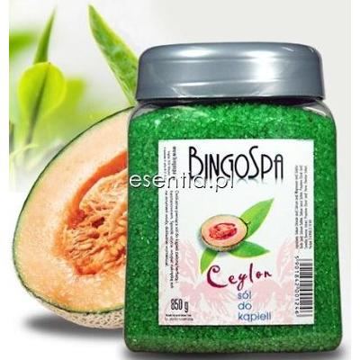 BingoSpa Sole Kąpielowe Cejlońska sól do kąpieli z zieloną herbatą i kasztanowcem 850 g