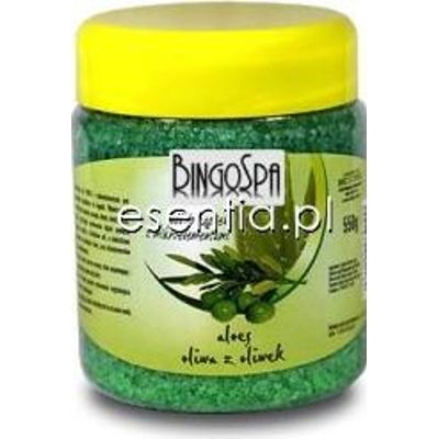 BingoSpa Sole Kąpielowe Sól z mikroelementami Aloes i Oliwa z oliwek 550 g