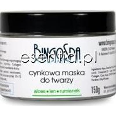 BingoSpa Pielęgnacja twarzy Maska cynkowa do twarzy - aloes, len, rumianek 150 g