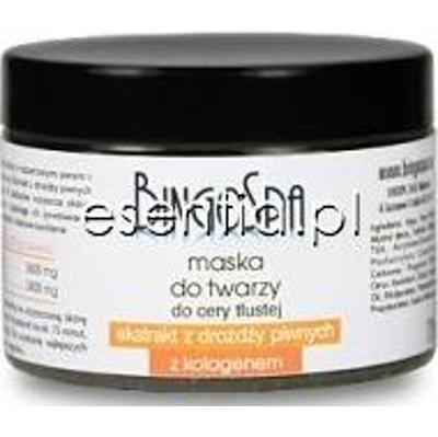 BingoSpa Pielęgnacja twarzy Maska do twarzy - ekstrakt z drożdży piwnych, do cery tłustej 100 ml