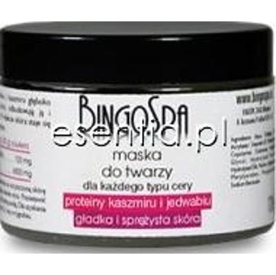 BingoSpa Pielęgnacja twarzy Maska do twarzy - proteiny kaszmiru i jedwabiu, do każdego typu cery 100 ml