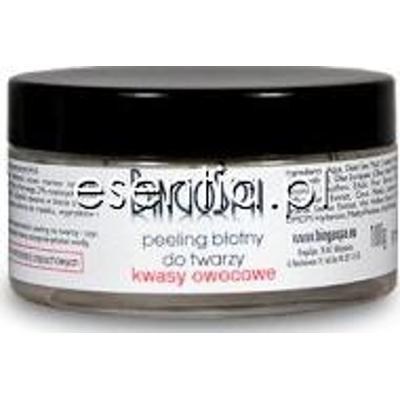 BingoSpa Pielęgnacja twarzy Peeling błotny do twarzy - kwasy owocowe 100 g