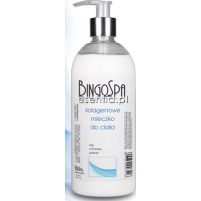 BingoSpa Pielęgnacja ciała Kolagenowe mleczko do ciała - algi, rumianek, jedwab 500 ml
