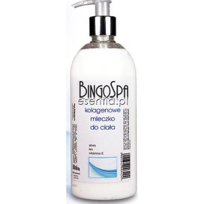 BingoSpa Pielęgnacja ciała Kolagenowe mleczko do ciała - aloes, len, witamina E 500 ml