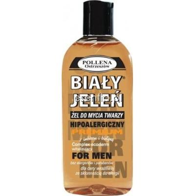 Biały Jeleń Premium Żel do mycia twarzy z imbirem i biotyną 200 ml