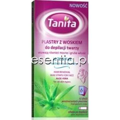 Tanita  Aloesowy wosk do depilacji twarzy w plastrach op. / 12 szt.