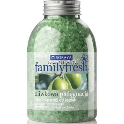 Soraya Family Fresh Nawilżająca sól do kąpieli Oliwkowa Pielęgnacja 600 g