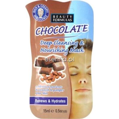 Beauty Formulas  Czekoladowa odżywcza maseczka głęboko oczyszczająca 15 ml