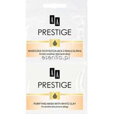 AA Prestige  Maseczka oczyszczająca z białą glinką 2 x 5 ml