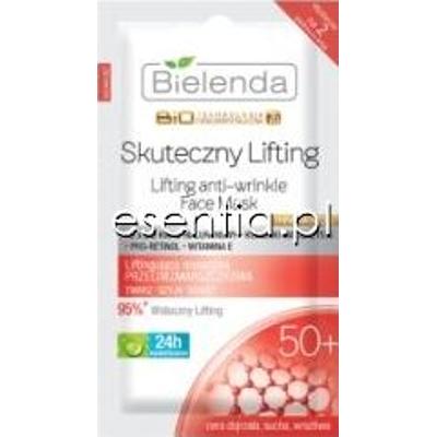 Bielenda Biotechnologia Ciekłokrystaliczna 7D Skuteczny Lifting 50+ Liftingująca maseczka przeciwzmarszczkowa 10 g