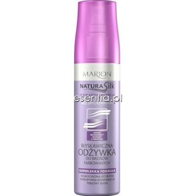 Marion Natura Silk Błyskawiczna odżywka do włosów farbowanych 150 ml