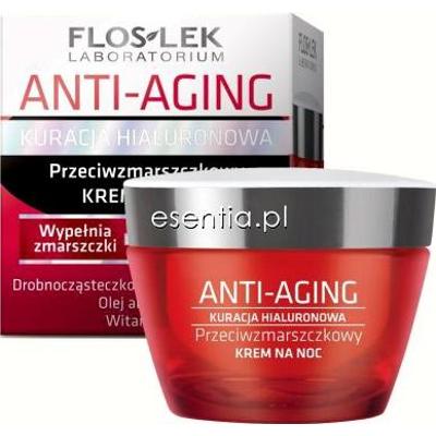 Flos-Lek  Anti-Aging Kuracja Hialuronowa - Przeciwzmarszczkowy krem na noc 50 ml