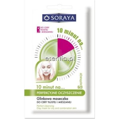 Soraya 10 minut na... Perfekcyjne oczyszczenie - Glinkowa maseczka do cery tłustej i mieszanej 2 x 5 ml