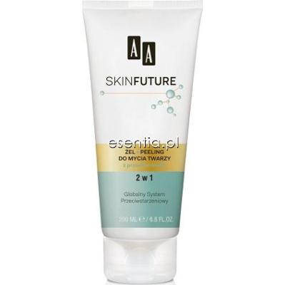 AA Cosmetics Skin Future 45+ Żel + peeling do mycia twarzy 2w1 z prowitminą B5 200 ml