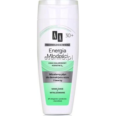 AA Technologia Wieku Energia Młodości 30+ Płyn micelarny do demakijażu oczu i twarzy 200 ml