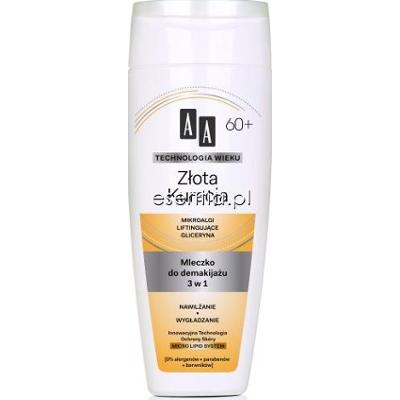 AA Technologia Wieku Złota Kuracja 60+ Mleczko do demakijażu 3w1 200 ml