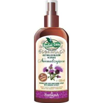 Farmona Herbal Care Odżywka do włosów w sprayu normalizująca - Łopian 200 ml