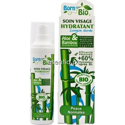Born to Bio  Krem do twarzy BIO Aloes i Bambus nawilżający 50 ml