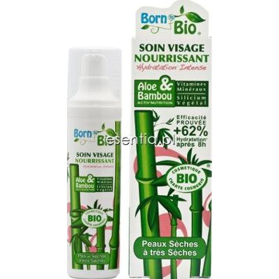 Born to Bio  Krem do twarzy BIO Aloes i Bambus odżywczy 50 ml