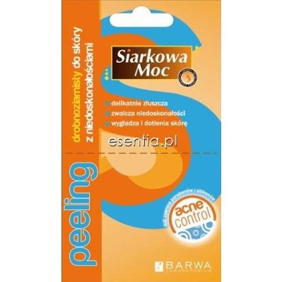 Barwa Siarkowa Moc Peeling drobnoziarnisty do skóry z niedoskonałościami 2 x 5 ml