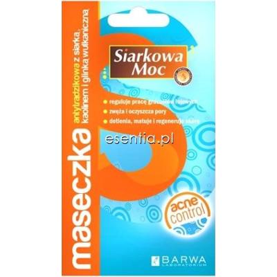 Barwa Siarkowa Moc Maseczka antytrądzikowa z siarką, kaolinem i glinką wulkaniczną 2 x 5 ml