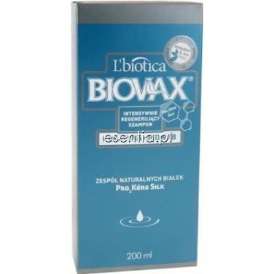 L'Biotica BIOVAX Intensywnie regenerujący szampon do włosów Keratyna + Jedwab 200 ml