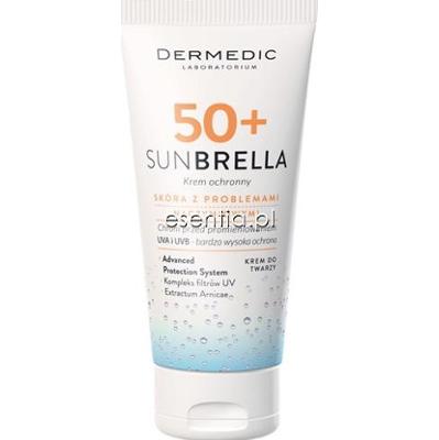 Dermedic  Sunbrella Krem ochronny do twarzy SPF50 - skóra z problemami naczynkowymi 50 g