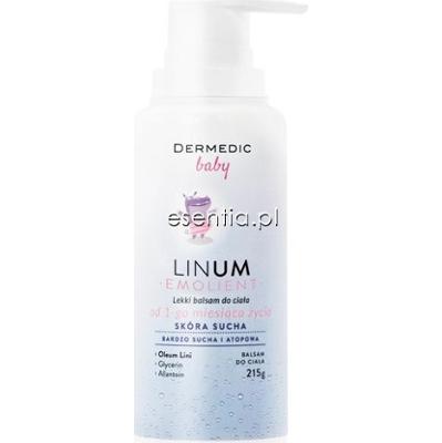 Dermedic  Linum Emolient Baby Lekki balsam do ciała od 1 miesiąca życia 215 g