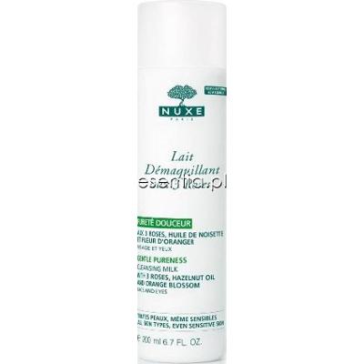 Nuxe 3 Roses Otulające mleczko do demakijażu z Płatkami Róży 200 ml