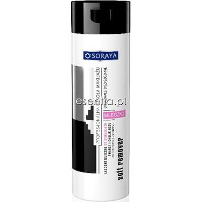 Soraya Profesjonalna Szkoła Makijażu Łagodne mleczko do demakijażu twarzy i okolic oczu 200 ml