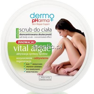 DermoPharma+  Cukrowy scrub do ciała Vital Algae 220 g