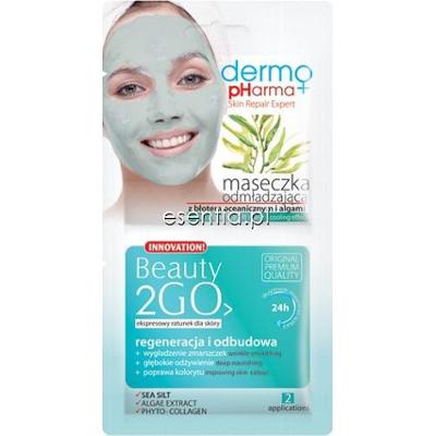 DermoPharma+ Beauty2GO Maseczka odmładzająca z błotem oceanicznym i algami 2 x 5 ml