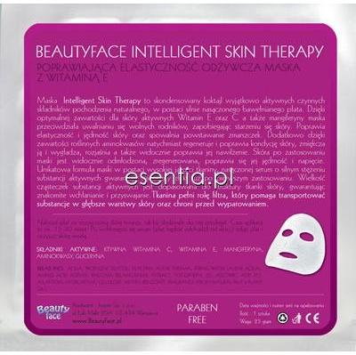 BeautyFace Intelligent Skin Therapy Poprawiająca elastyczność odżywcza maska z witaminą E 
