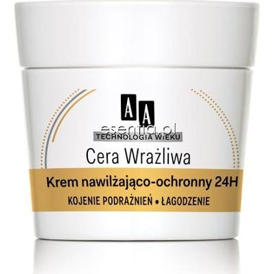 AA Technologia Wieku Cera wrażliwa Krem nawilżająco - ochronny do każdego rodzaju cery 24h 50 ml