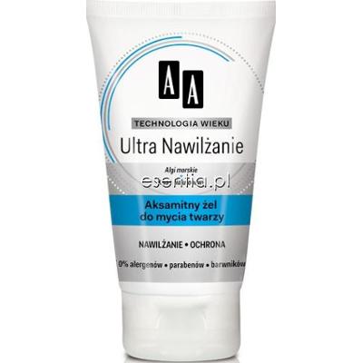 AA Technologia Wieku Ultra Nawilżanie Aksamitny żel do mycia twarzy 150 ml