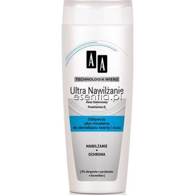 AA Technologia Wieku Ultra Nawilżanie Odżywczy płyn micelarny do demakijażu twarzy i oczu 200 ml