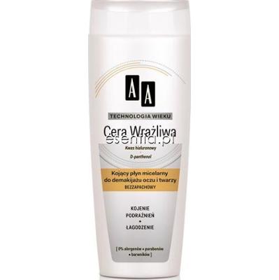 AA Technologia Wieku Cera wrażliwa Kojący płyn micelarny do demakijażu oczu i twarzy 200 ml