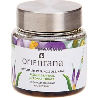 Orientana  Naturalny peeling z olejkami  Jaśmin, Szafran, Zielona herbata 100 g lub 250 g