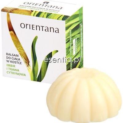 Orientana  Balsam do ciała w kostce Imbir i Trawa cytrynowa 60 g