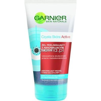 Garnier Czysta Skóra Active Żel peelingujący z absorbującym węglem 150 ml