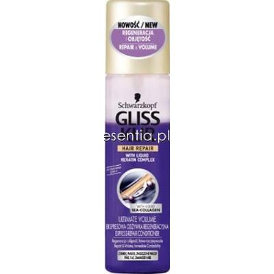 Gliss Kur  Ekspresowa odżywka regeneracyjna w sprayu Ultimate Volume 200 ml