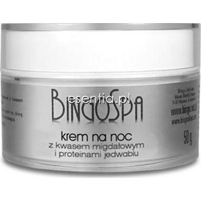 BingoSpa  Krem na noc z kwasem migdałowym i proteinami jedwabiu 50 g