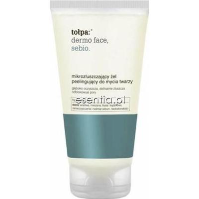 Tołpa dermo face. sebio. Mikrozłuszczający żel peelingujący do mycia twarzy 150 ml