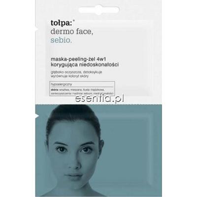 Tołpa dermo face. sebio. Maska-peeling-żel 4w1 korygująca niedoskonałości 2x6 ml