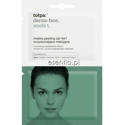 Tołpa dermo face. strefa t. Maska-peeling-żel 4w1 oczyszczająco – matująca 2x6 ml