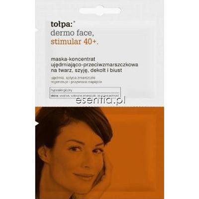 Tołpa dermo face. stimular 40+. Maska-koncentrat ujędrniająco - przeciwzmarszczkowa na twarz, szyję, dekolt i biust 2x6 ml